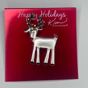 Kim Rogers Reindeer Pin